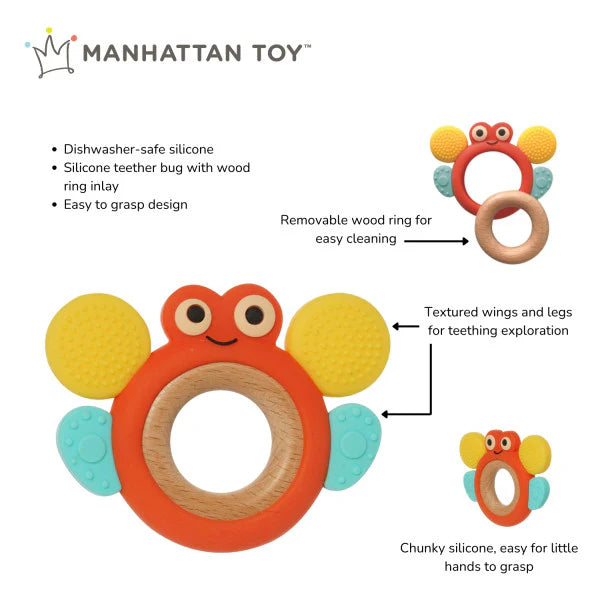 Teethe-a-Bug- Silicone Teether