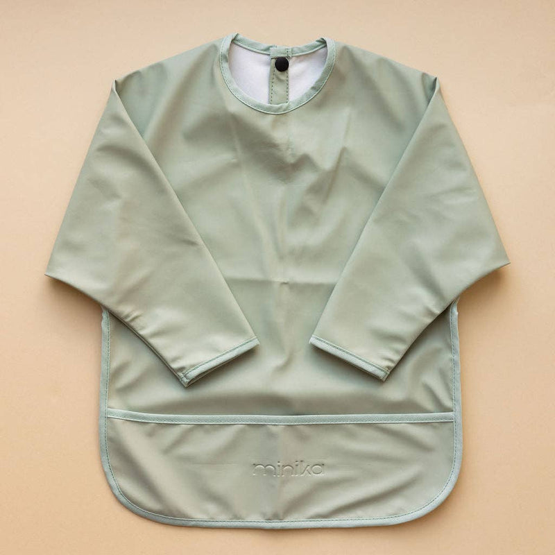 Long sleeve bib - Sage