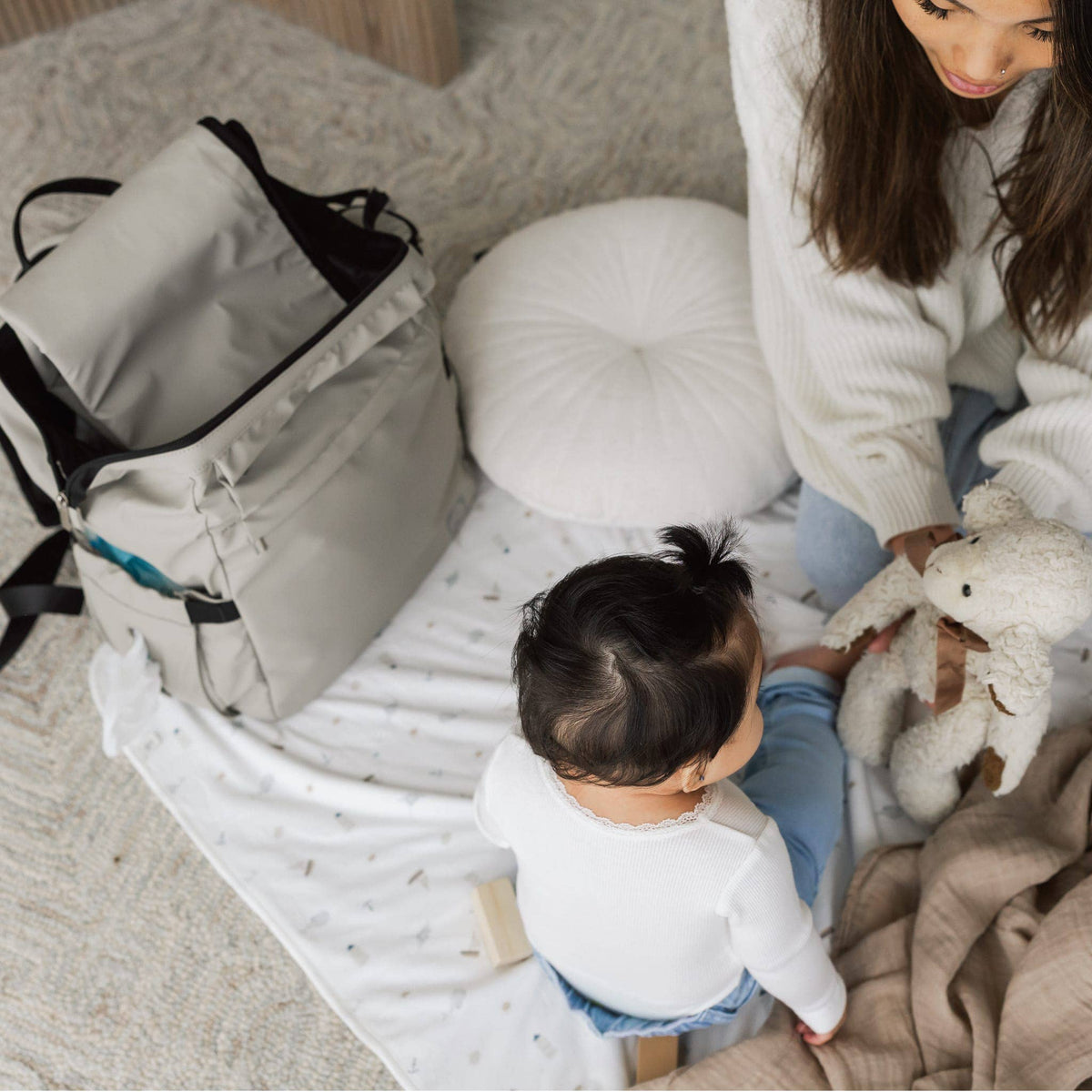 Perlimpinpin - Waterproof Diaper Bag - Sand