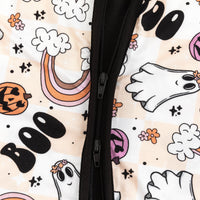 Fancy Prince- Halloween Rainbow Ghost Bamboo Zip Sleeper