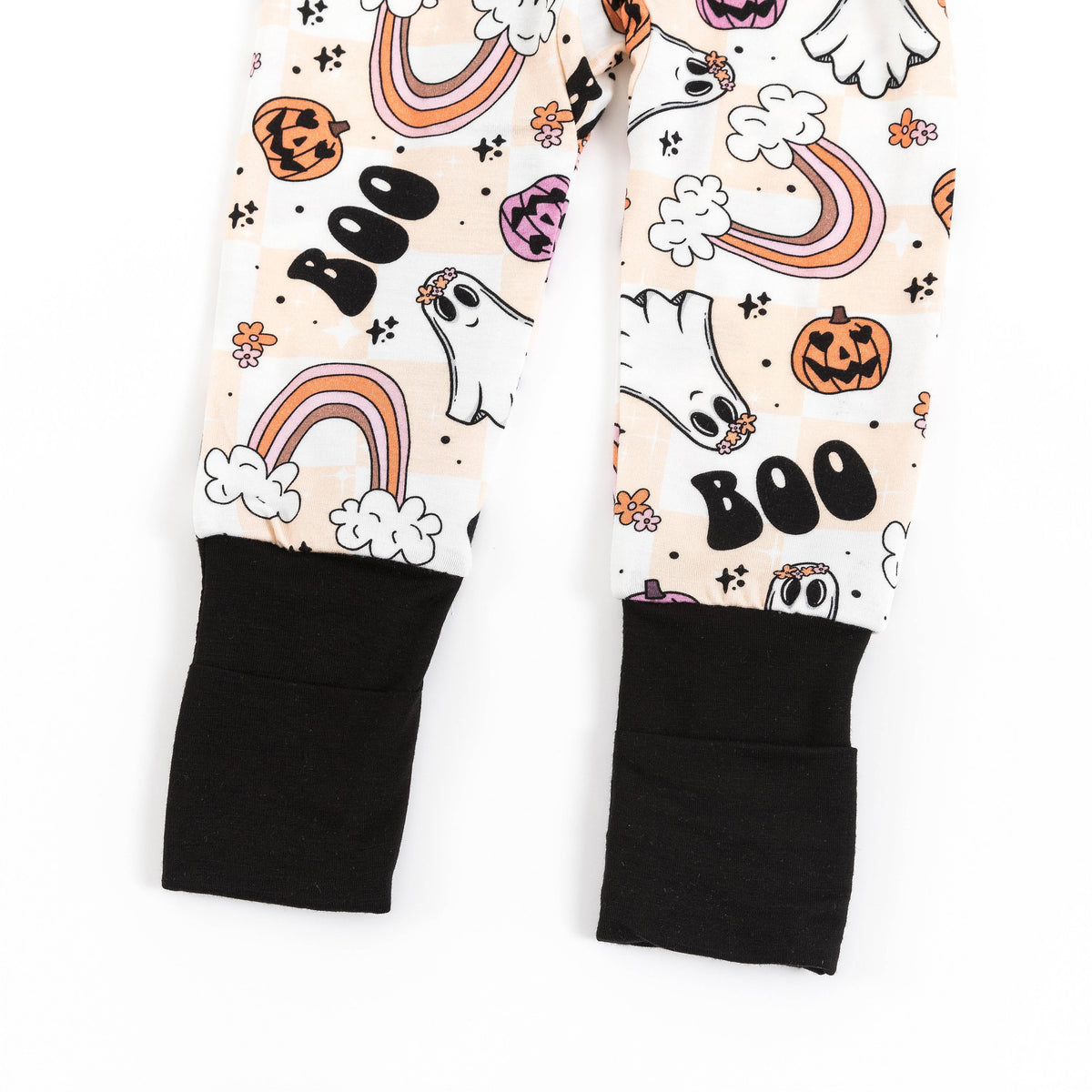 Fancy Prince- Halloween Rainbow Ghost Bamboo Zip Sleeper