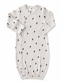 SIIX Collection - Lightning Bolts / Organic Pointelle Gown