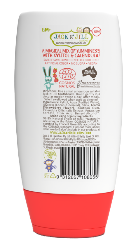 Jack N Jill Kids-Strawberry MEGA Size-200g-Toothpaste