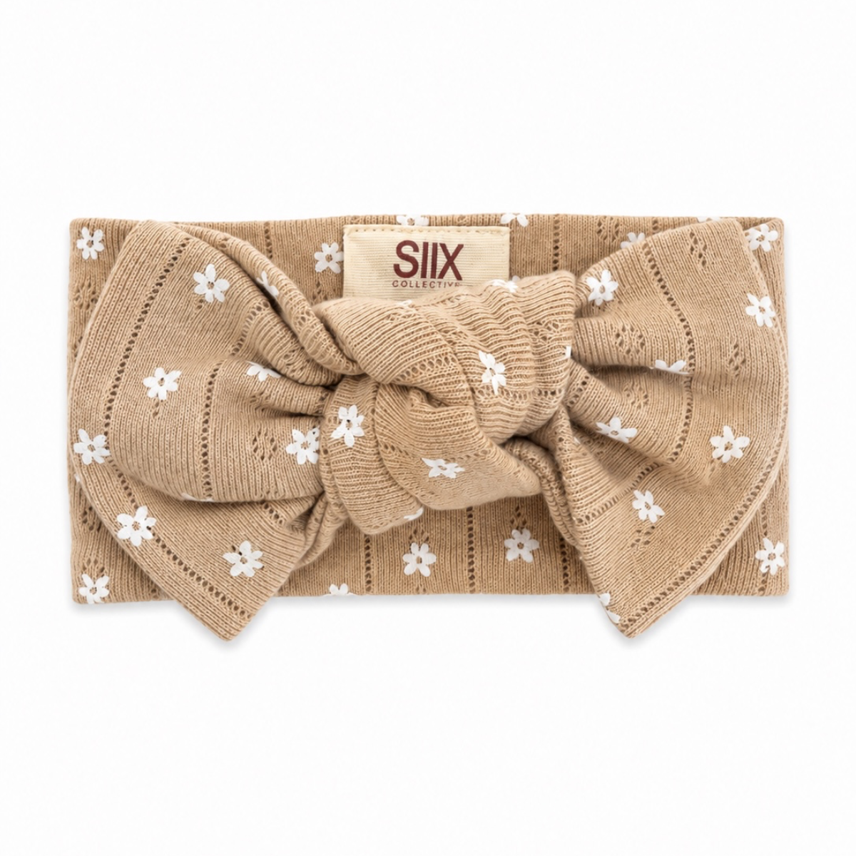 SIIX Collection - Almond Bloom / Organic Pointelle Bow