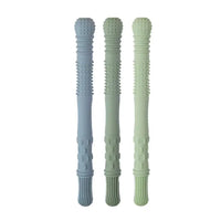 Hallow Teething Tubes - Dusty Teal, Sage & Soft Sage