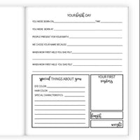 The Joyful Life Co - B&W Rainbow Mom + Mom Baby Book