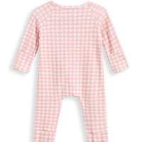 Homegrown-Growsuit -Pink Gingham Rib