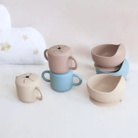 Bowl & Wooden Spoon Set - Almond