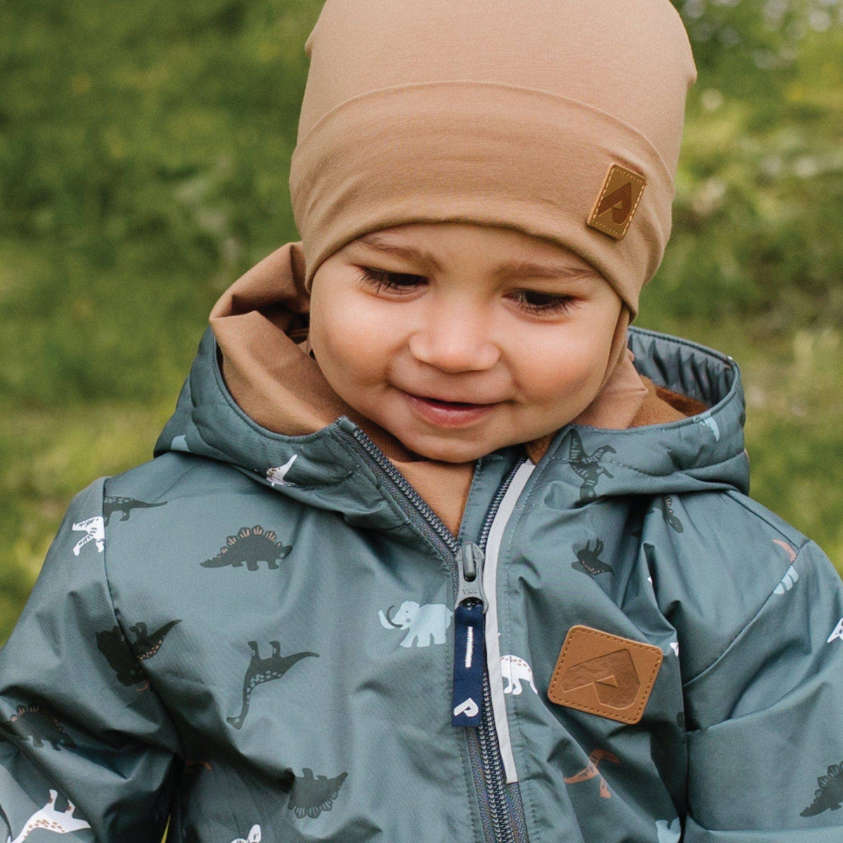 Perlimpinpin - Cotton Beanie with Ears - Light Toffee