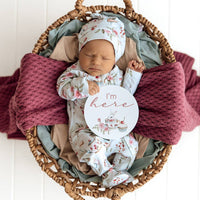 Snuggle Hunny- Tea Party & Sage Reversible Milestone Cards