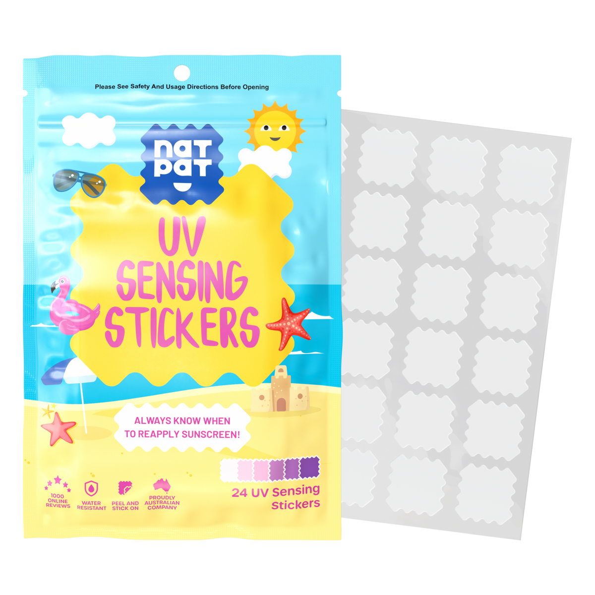 SunnyPatch | UV Detection Patches | Sunscreen Reminder Dots