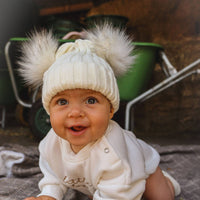 Hallie Pompom Beanie 