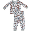 Mebie Baby - Conversation Hearts Ribbed Pajamas