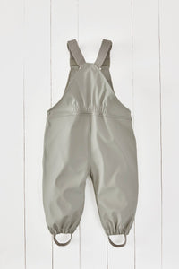 Geothermal Grey Kids Waterproof Rain Dungarees