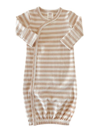 SIIX Collection - Biscuit Stripe / Organic Gown
