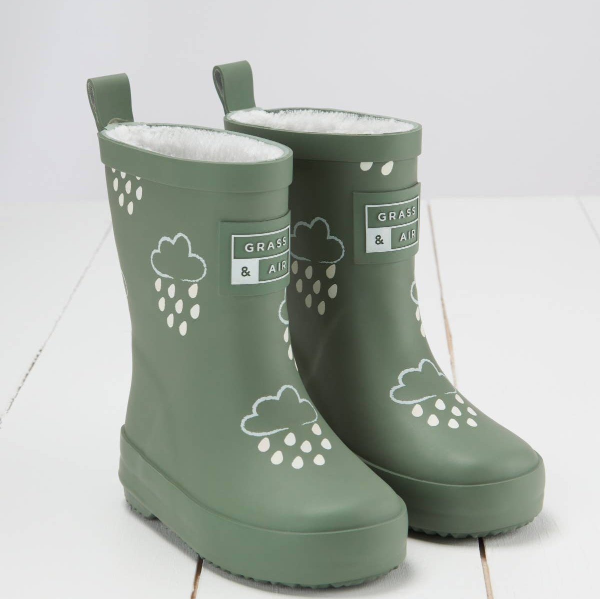 Rubber Boots Green Colour-Changing Kids