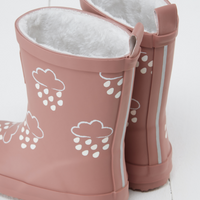 Rose Colour-Changing Kids Winter Wellies