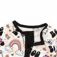 Fancy Prince- Halloween Rainbow Ghost Bamboo Zip Sleeper