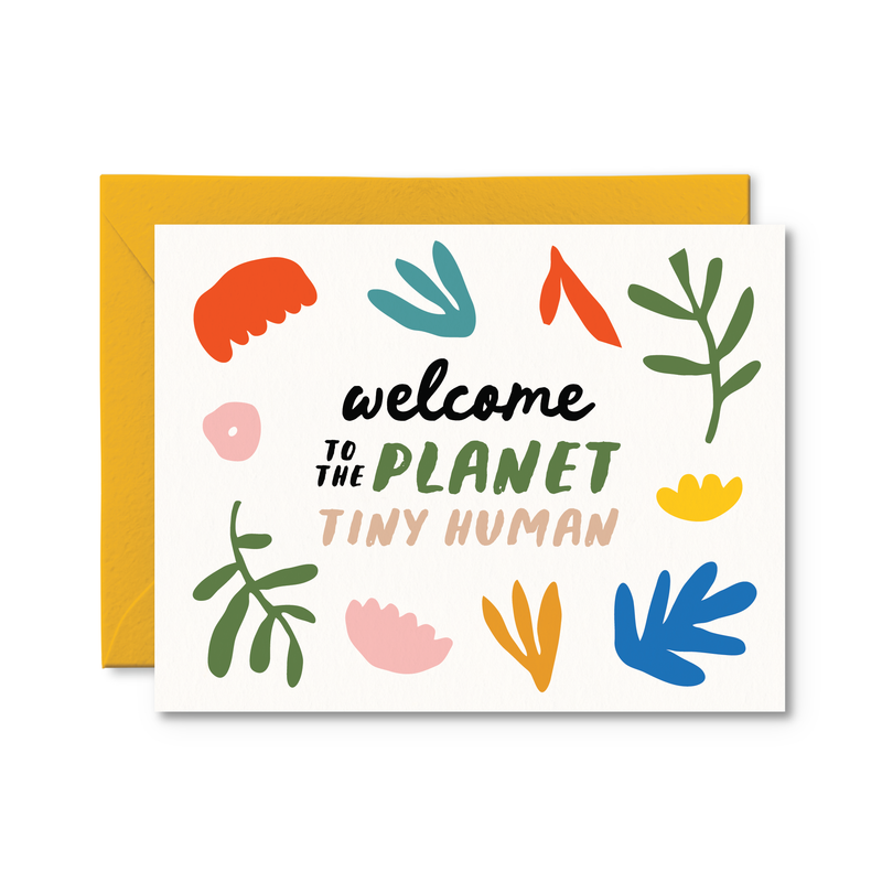Welcome To The Planet Card Baby Card