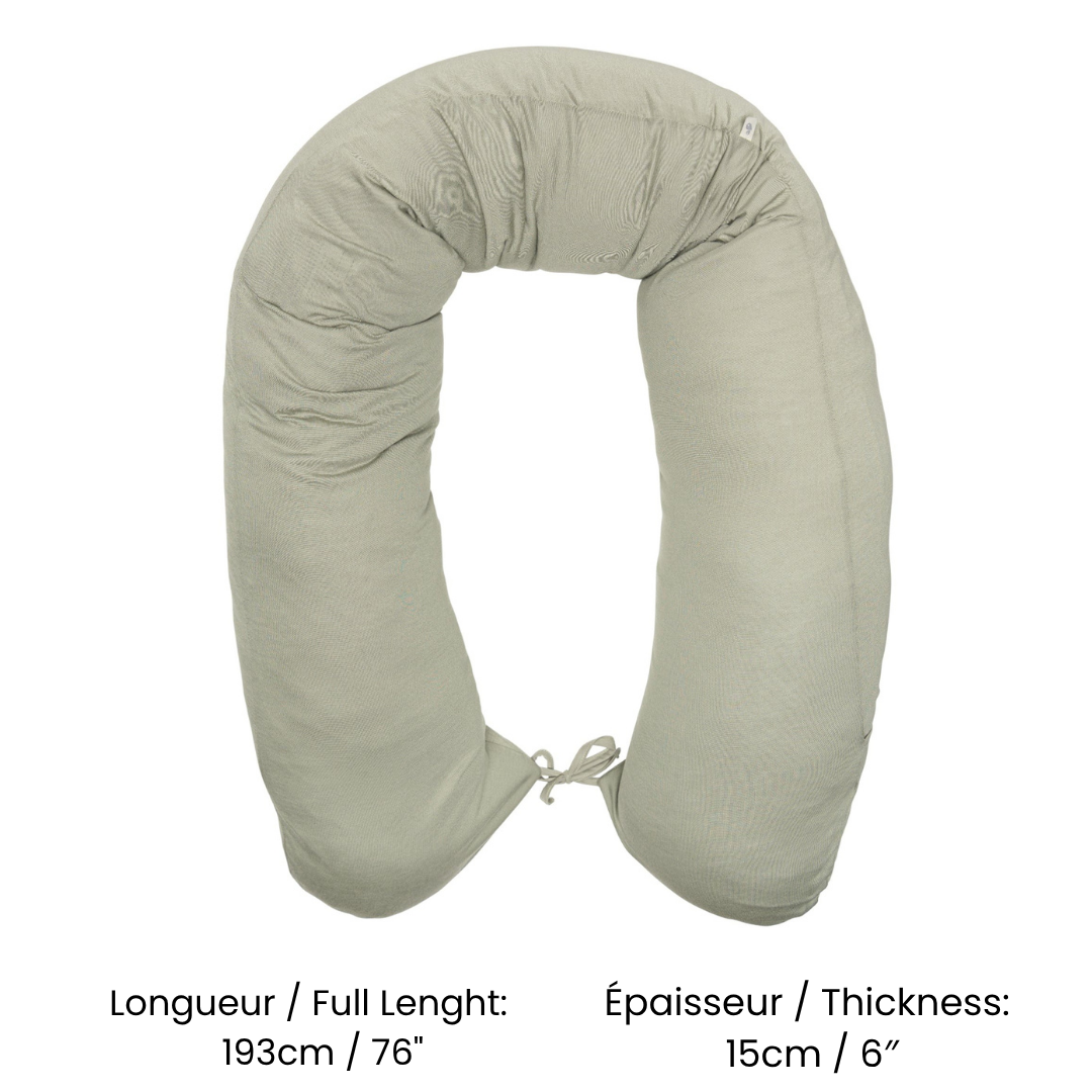 Perlimpinpin - Bamboo Multifunctional Pregnancy Pillow - Moss