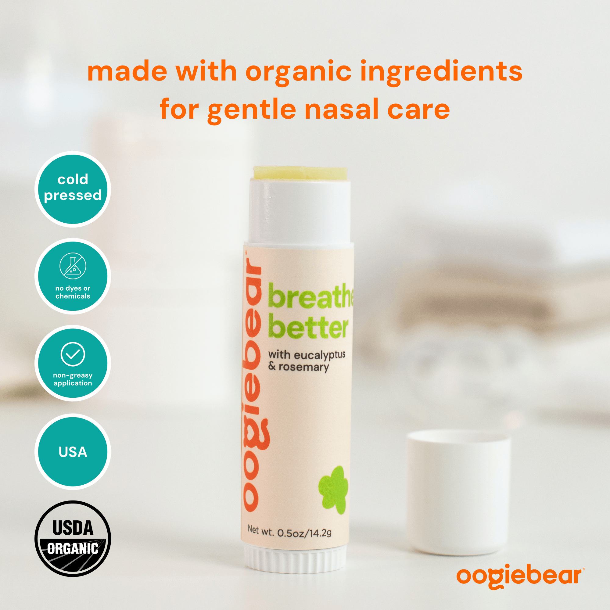 Oogiebear -  Organic Breathing Rub- Babies 3mts+