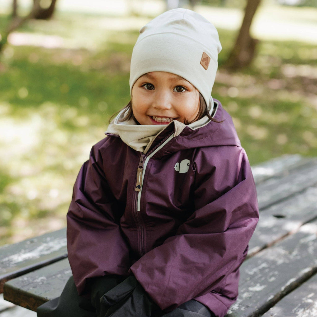 Perlimpinpin - Cotton Beanie - Latte (6-12y)