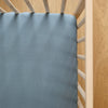 Crepe standard crib sheet - Billy blue