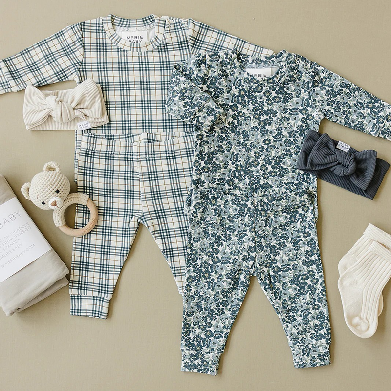 Mebie Baby - Plaid Cozy Set