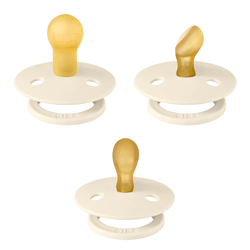 BIBS Pacifier - Try it Collection Sage 3 Pack- Ivory