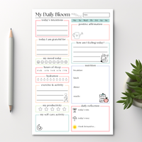 My Daily Bloom Self-Care Planner: 50-Page Notepad