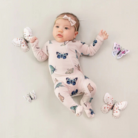 Kyte Baby -  "Blush Butterfly" Pajamas