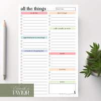 Daily and Weekly To-Do List: 50-Page Notepad