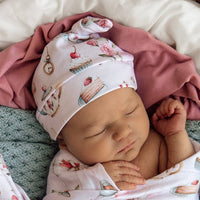 Snuggle Hunny-Alice’s Tea Party Organic Knotted Beanie