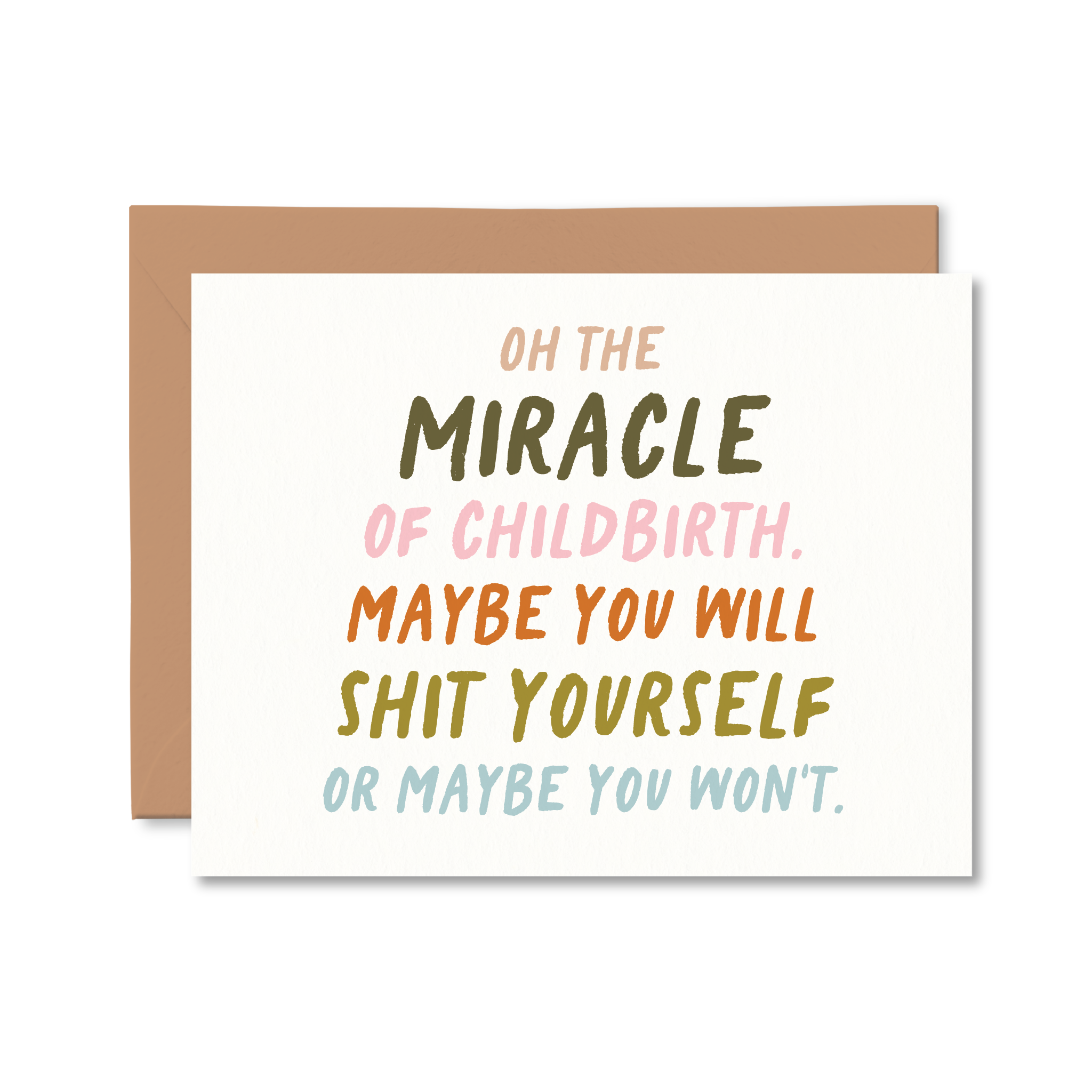 The Miracle of Childbirth Card | Funny Pregnancy Card