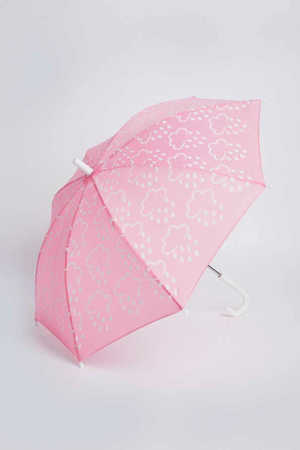 Little Kids Colour-Revealing Umbrella in Baby Pink