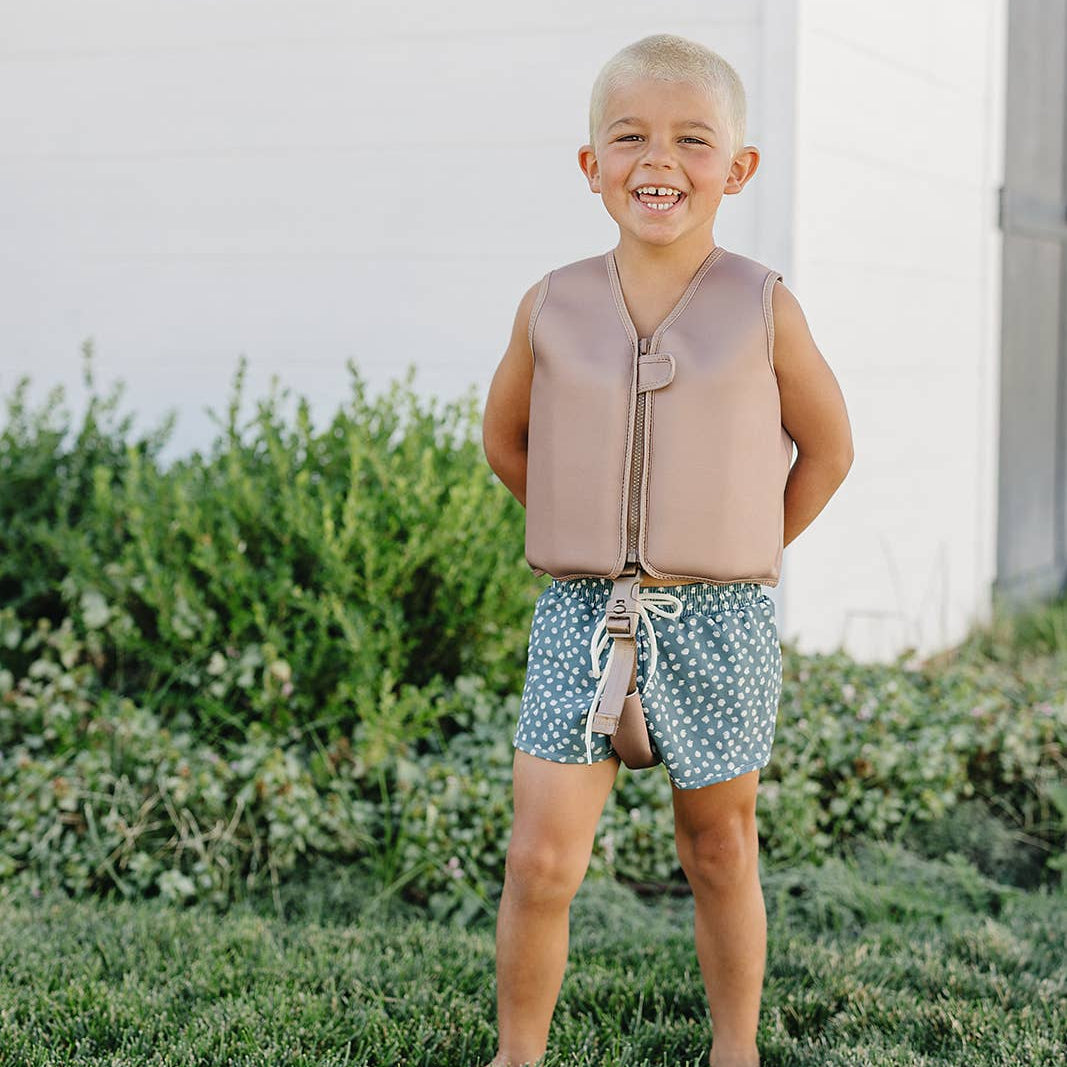 Brown Swim Vest - Current Tyed