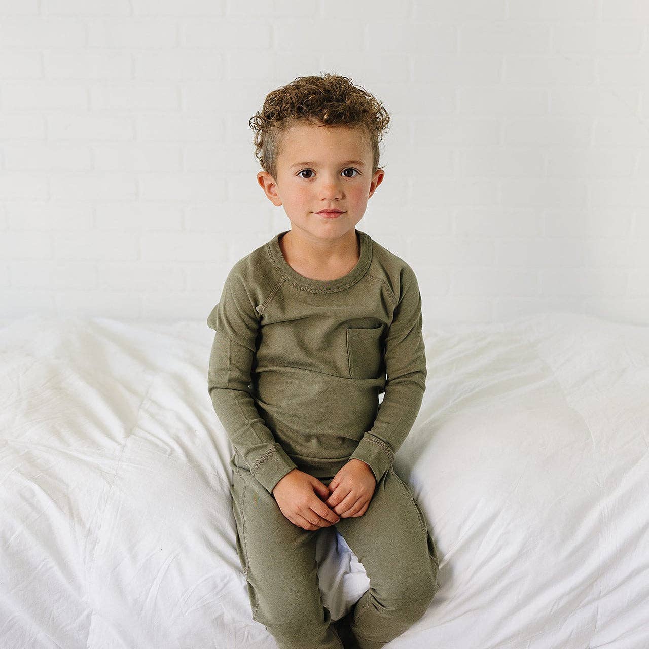 Our Little Treasures - Pajama Set in Olive