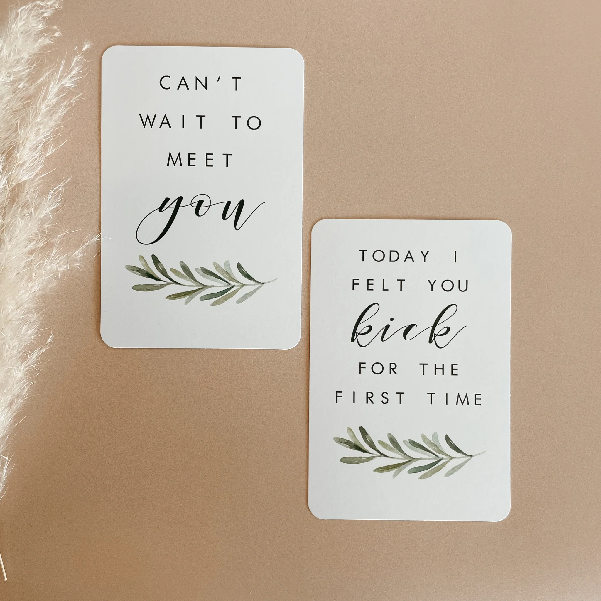 Blossom and Pear - Pregnancy Milestone Cards - Lush Collection