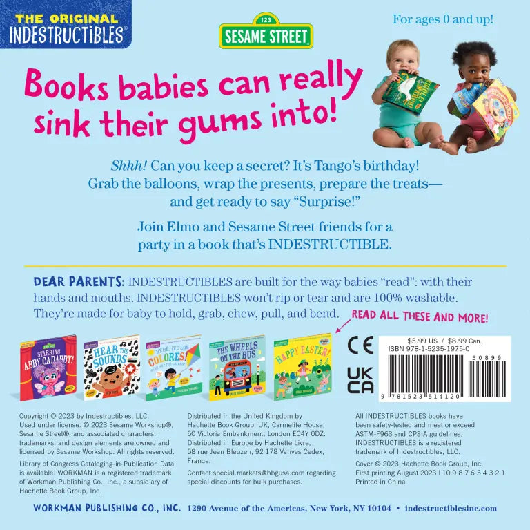 Indestructibles: Sesame Street: Elmo Says Surprise!