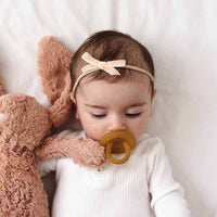 Snuggle Hunny- Lychee Velvet Bow