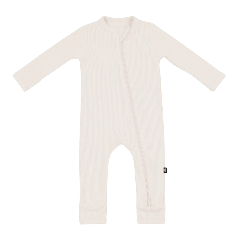 Ribbed Kyte Baby Zippered ROMPER