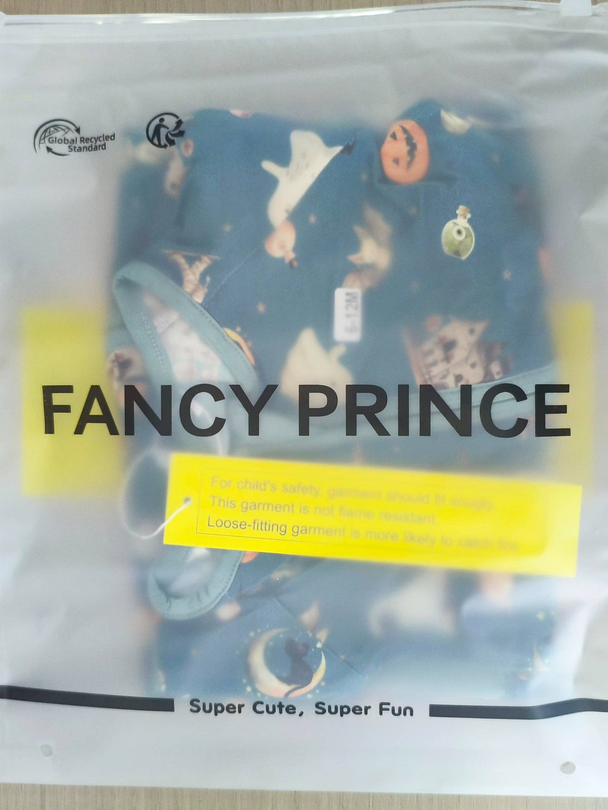 Fancy Prince-Spooky Ghost Pumpkin Patch Baby Bamboo Convertible Romper