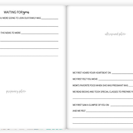 The Joyful Life Co - B&W Rainbow Mom + Mom Baby Book