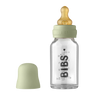 BIBS Baby Glass Bottle Complete Set Latex 110ml