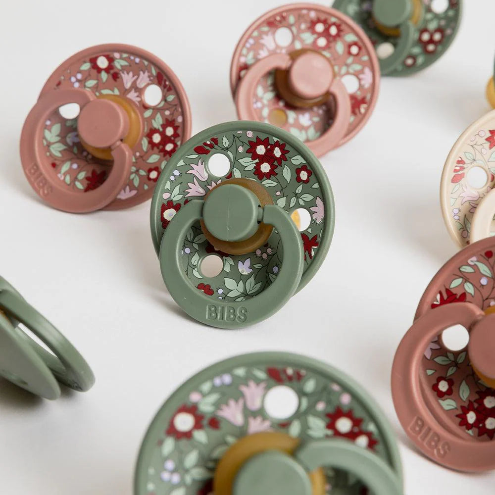 BIBS x Liberty Pacifier - Original Colour Anatomical Chamomile Lawn(2 pack)