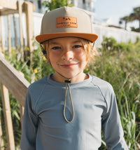 Earth Tone Colour Block Waterproof Snapback Hat- Current Tyed