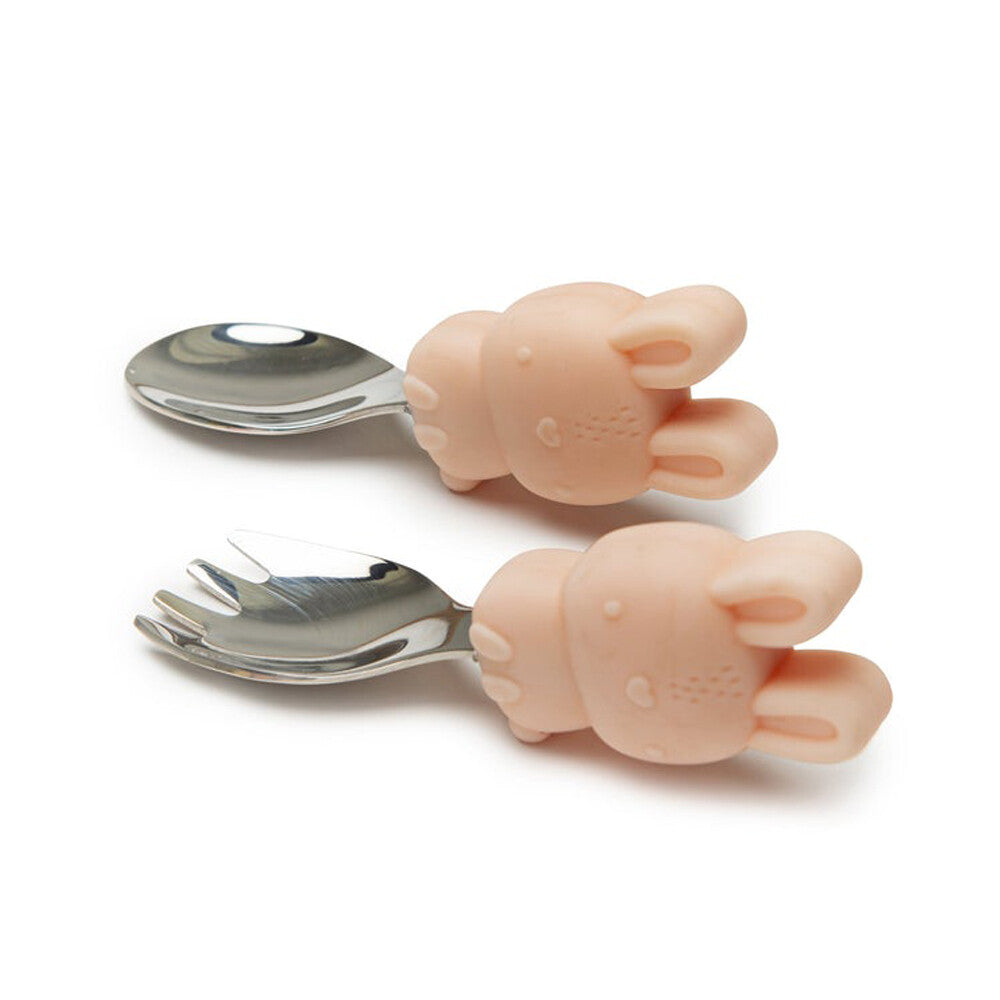 Loulou Lollipop Born to be Wild-Learning  Spoon & Fork -Bunny