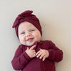 Kyte Baby - Ribbed Headwrap in Burgundy