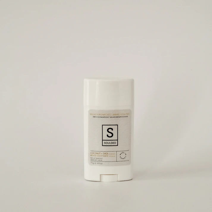 SoulDeo Deodorant - Coconut+ Shea (Scentless & Baking Soda Free)