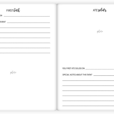 The Joyful Life Co - B&W Rainbow Mom + Mom Baby Book